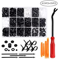 Los mejores  - Remaches Plastico- Preciva Clips Coche para Guardabarros Coche- Plastico Panel- etc ( 415 Pcs )